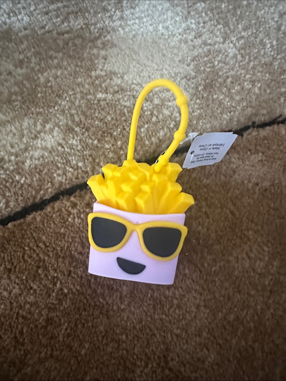 French Fry Bag Keychain Charm